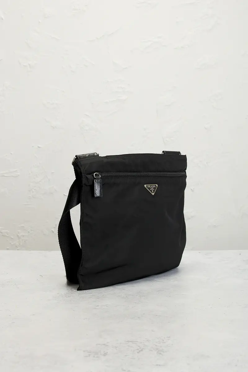 Prada Prada Tessuto Flat Messenger Bag | Thumbnail 4 Prada Prada Tessuto Flat Messenger Bag | Thumbnail 4