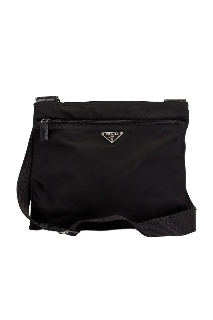 Prada Tessuto Flat Messenger Bag