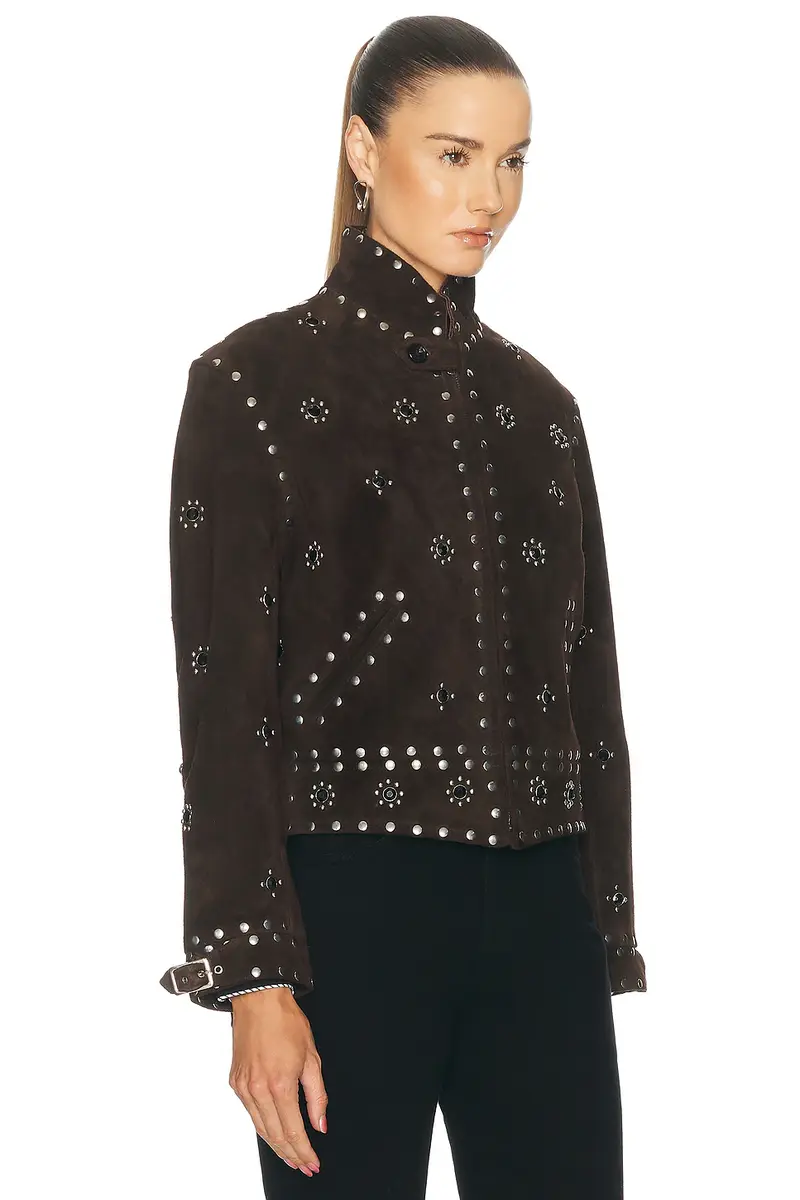 BODE Studded Howard Suede Jacket | Thumbnail 3 BODE Studded Howard Suede Jacket | Thumbnail 3