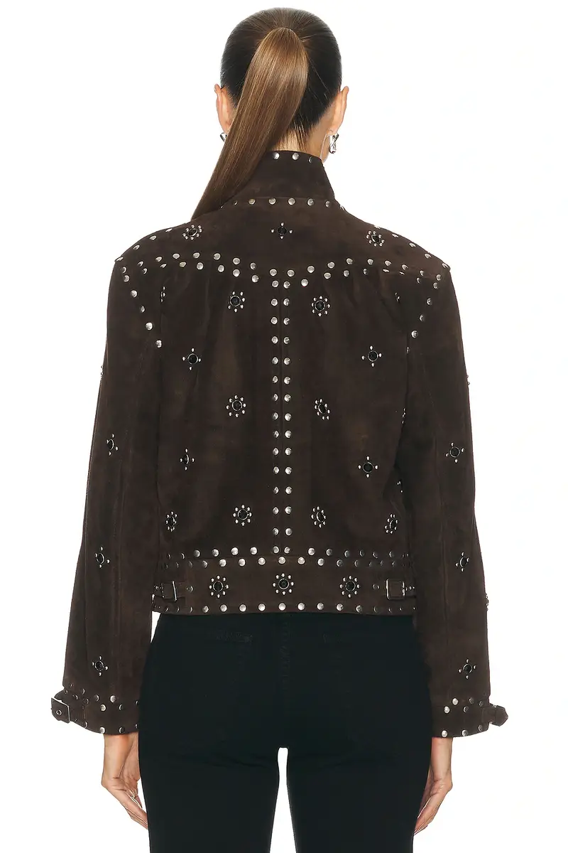 BODE Studded Howard Suede Jacket | Thumbnail 4 BODE Studded Howard Suede Jacket | Thumbnail 4
