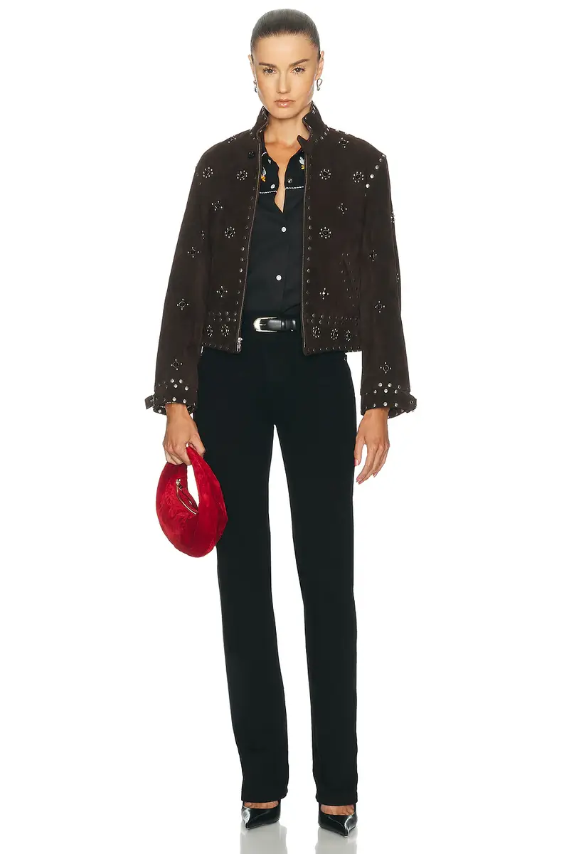 BODE Studded Howard Suede Jacket | Thumbnail 5 BODE Studded Howard Suede Jacket | Thumbnail 5