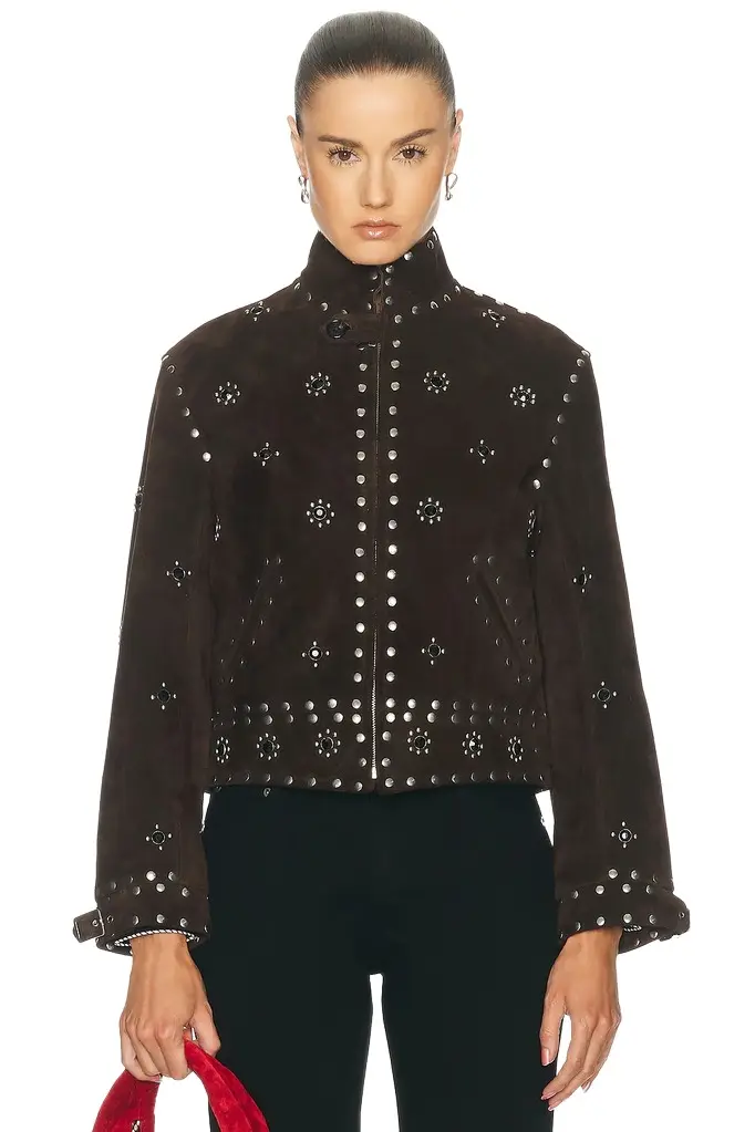 Studded Howard Suede Jacket Studded Howard Suede Jacket