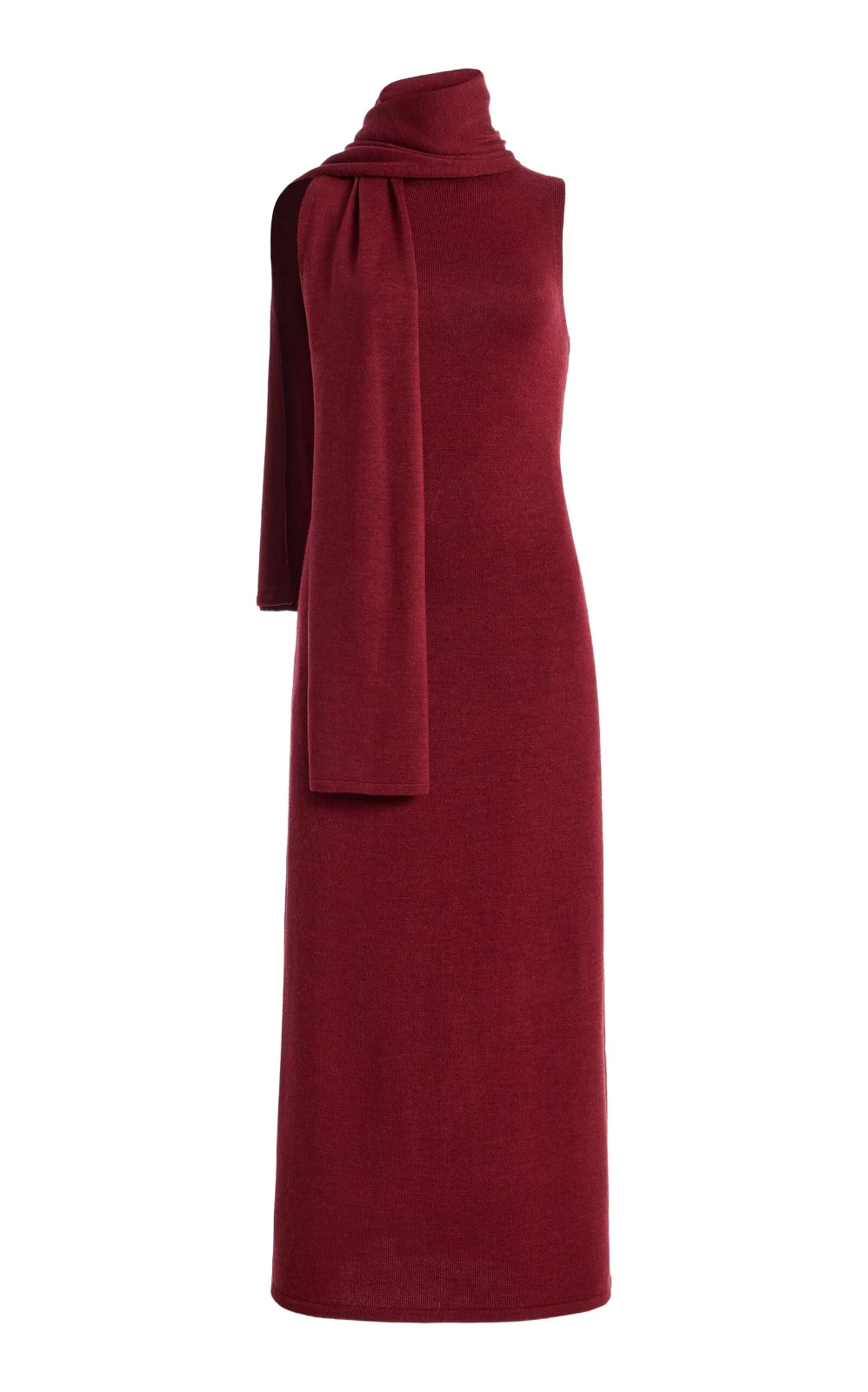 Canal Scarf-Neck Wool Midi Dress Canal Scarf-Neck Wool Midi Dress