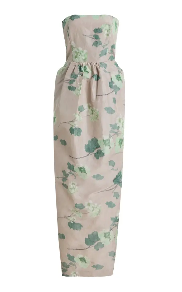 BERNADETTE Lena Floral Crepe de Chine Maxi Dress