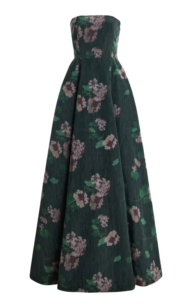 Isa Crepe de Chine Maxi Dress