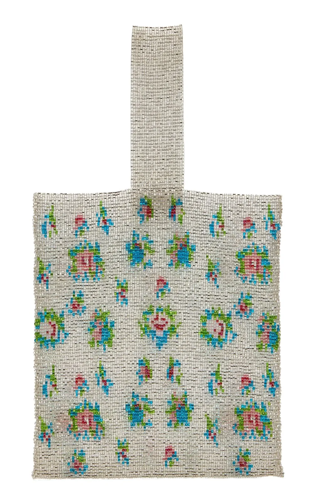 Pura Utz Exclusive Floral Beaded Pouch