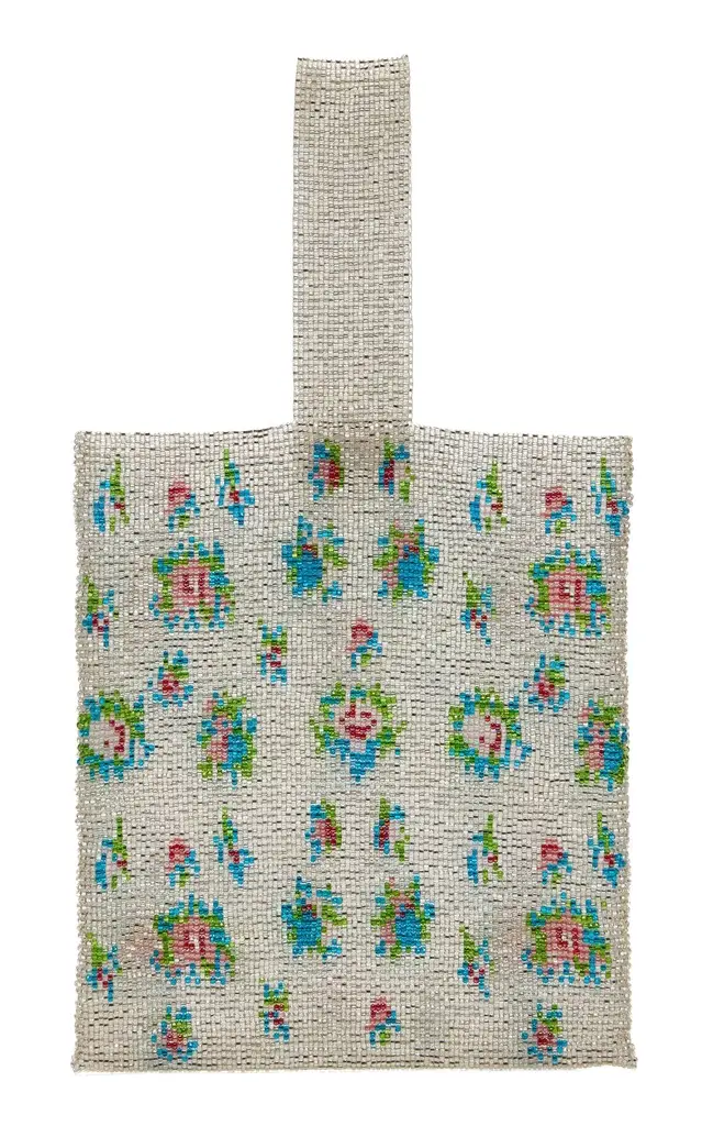 Exclusive Floral Beaded Pouch