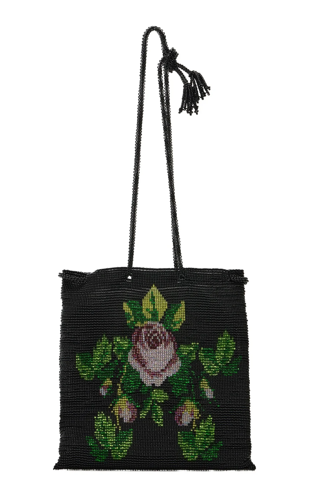 Pura Utz Exclusive Floral Beaded Pouch