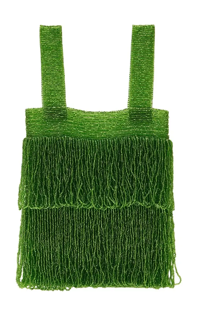 Pura Utz Exclusive Twisted Tassel Beaded Pouch