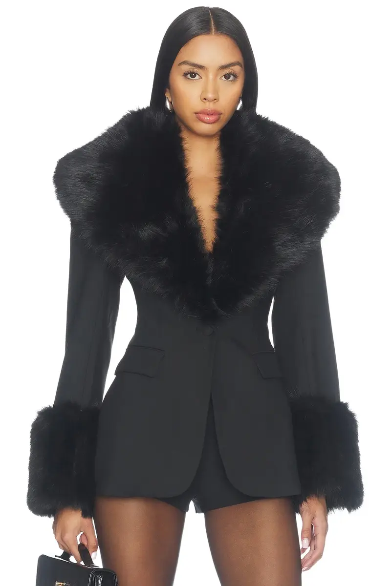 Suiting Faux Fur Blazer Suiting Faux Fur Blazer