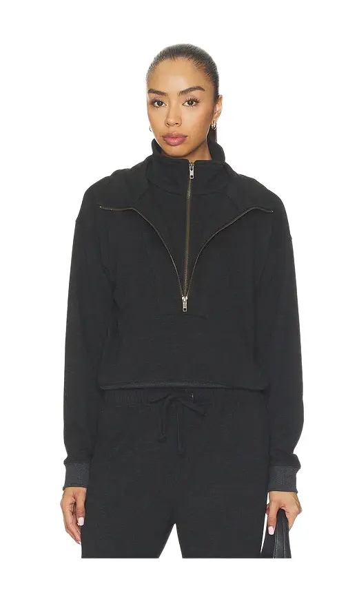 Bobi Double Zip Funnel Neck Pullover