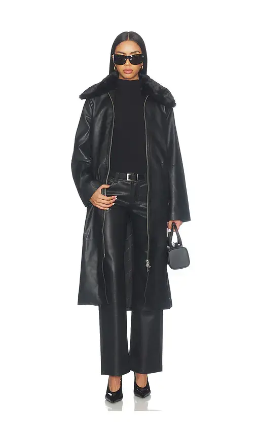 SAMSOE SAMSOE Sajuniper Shearling Coat | Thumbnail 2