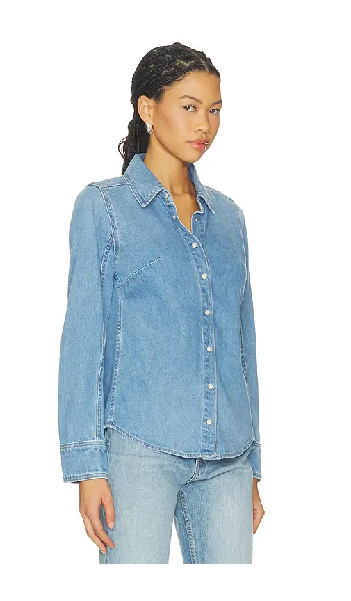 Free People X We The Free Benny Slim Denim Top | Thumbnail 2