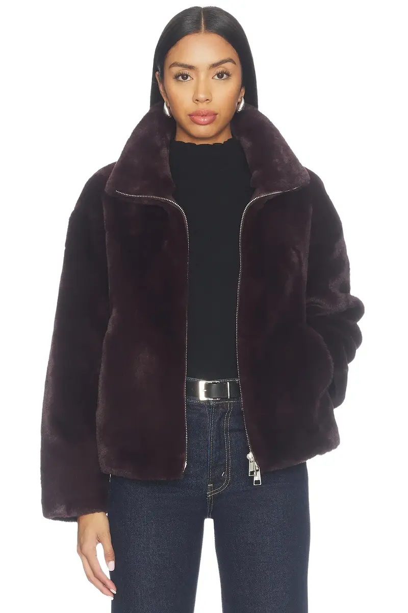 Apparis Brooks Faux Fur Coat