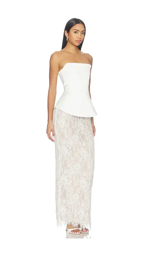 Bronx and Banco Strapless Satin And Lace Maxi Dress | Thumbnail 2 Bronx and Banco Strapless Satin And Lace Maxi Dress | Thumbnail 2