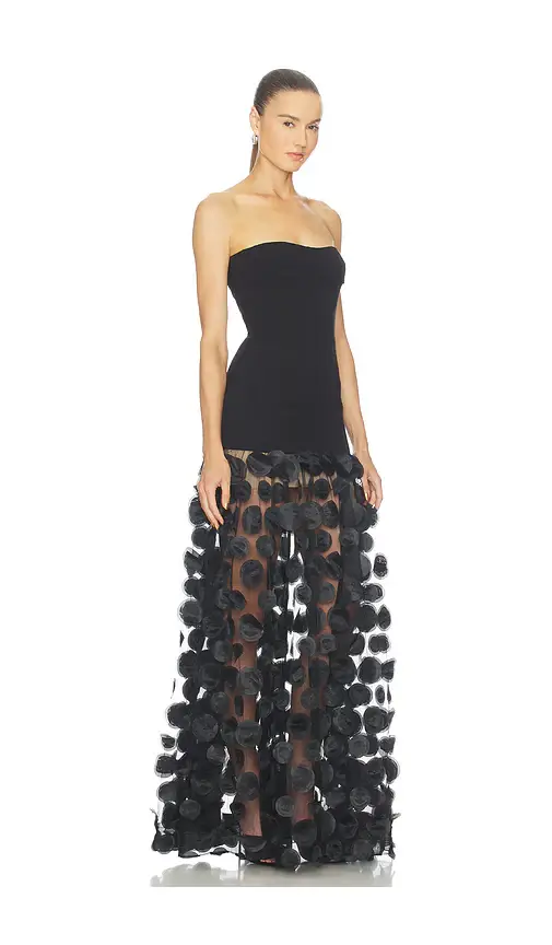 Bronx and Banco Sleeveless 3D Embellished Gown | Thumbnail 2 Bronx and Banco Sleeveless 3D Embellished Gown | Thumbnail 2