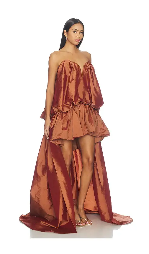 Aknvas Arlene Draped Runway Gown | Thumbnail 2 Aknvas Arlene Draped Runway Gown | Thumbnail 2
