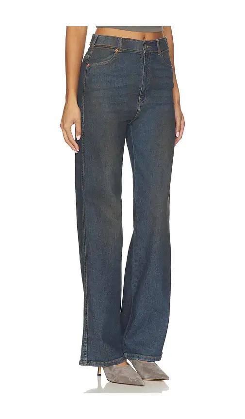 Dr. Denim Moxy High Straight Jeans | Thumbnail 2