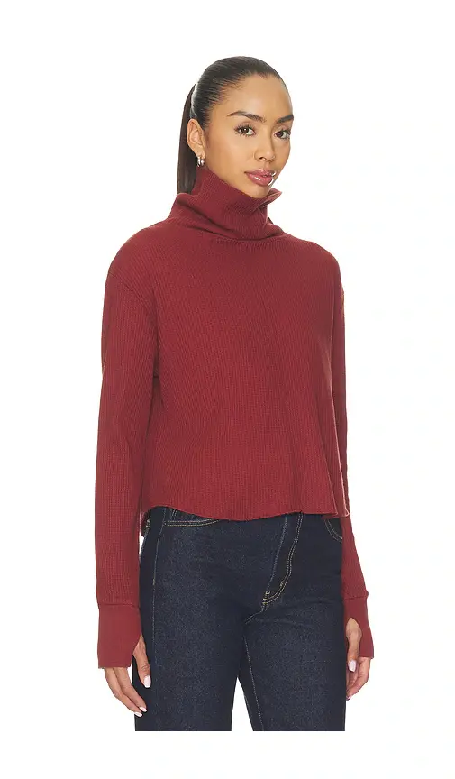 Bobi Boxy Crop Turtleneck | Thumbnail 2 Bobi Boxy Crop Turtleneck | Thumbnail 2