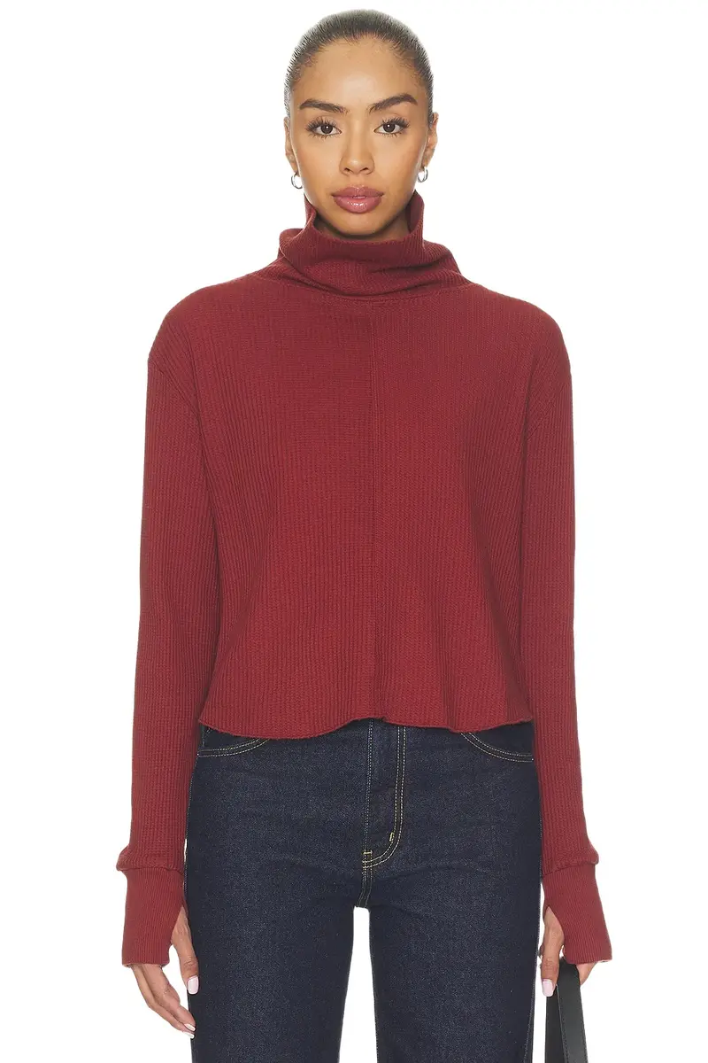 Boxy Crop Turtleneck