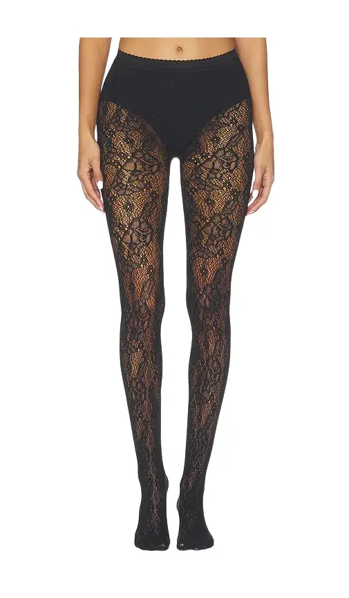 Wolford Infinite Rose Net Tights