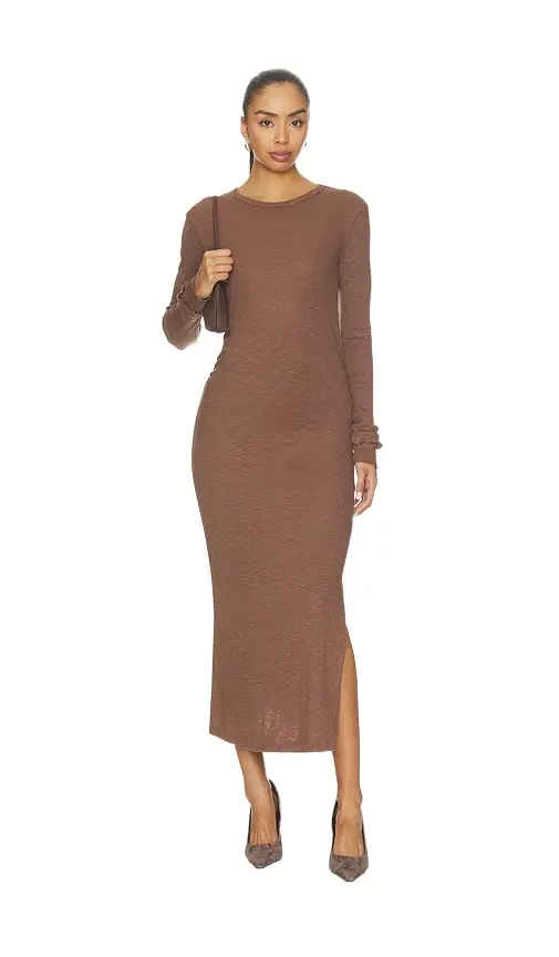 Bobi Slim Midi Dress