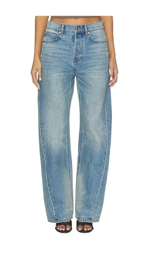 Alexander Wang Float Mid Rise Relaxed Jeans