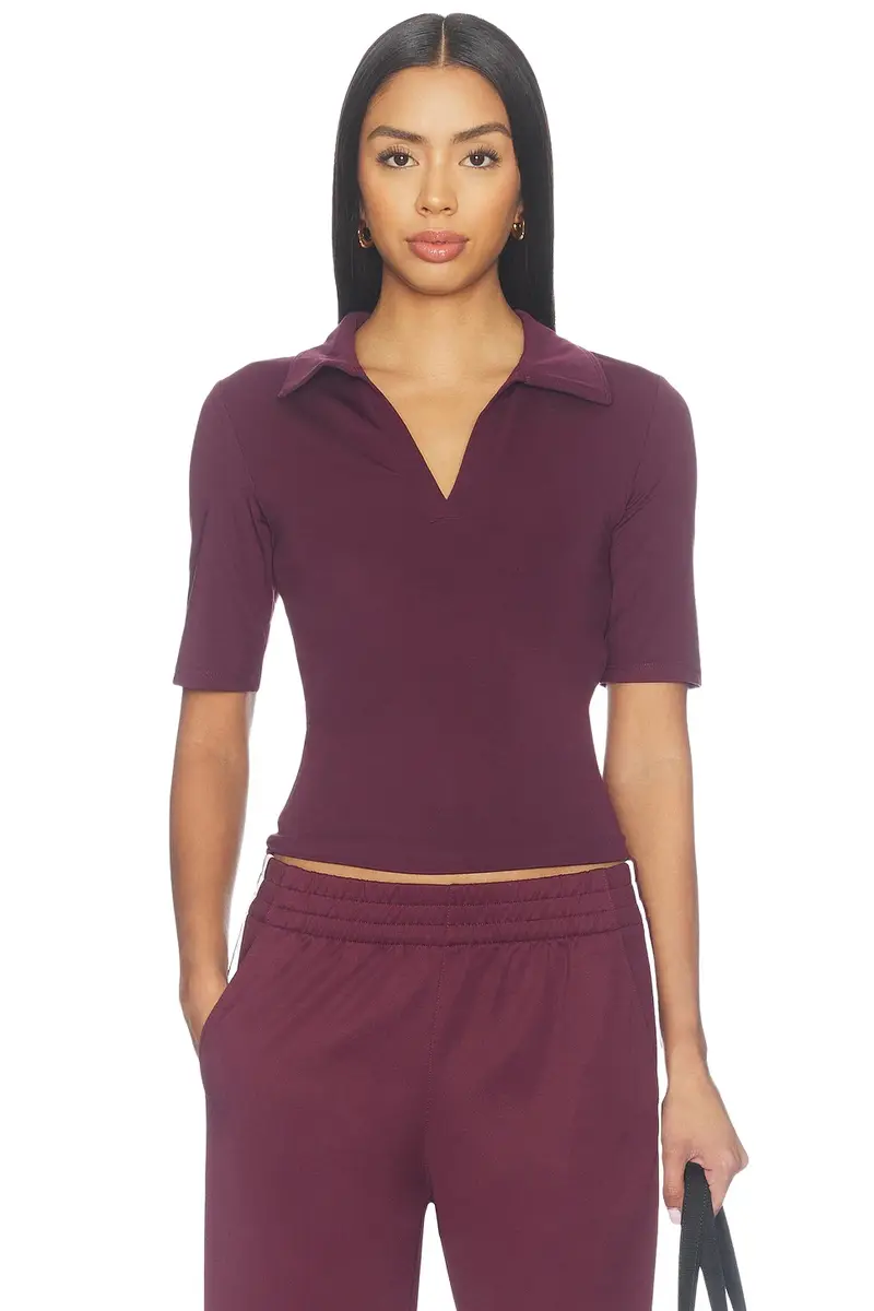 Sport Active V-neck Polo Top Sport Active V-neck Polo Top