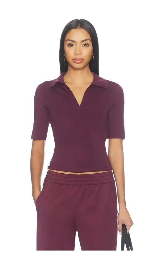 Sport Active V-neck Polo Top