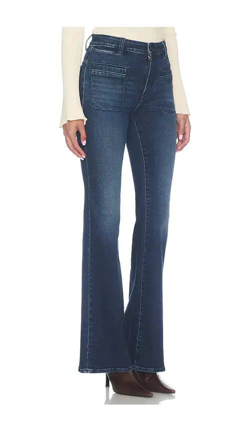 GOOD AMERICAN Soft Tech Good Legs Flare Jeans | Thumbnail 2 GOOD AMERICAN Soft Tech Good Legs Flare Jeans | Thumbnail 2