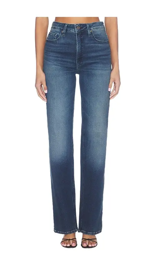 GOOD AMERICAN Soft Tech Good True Straight Jeans
