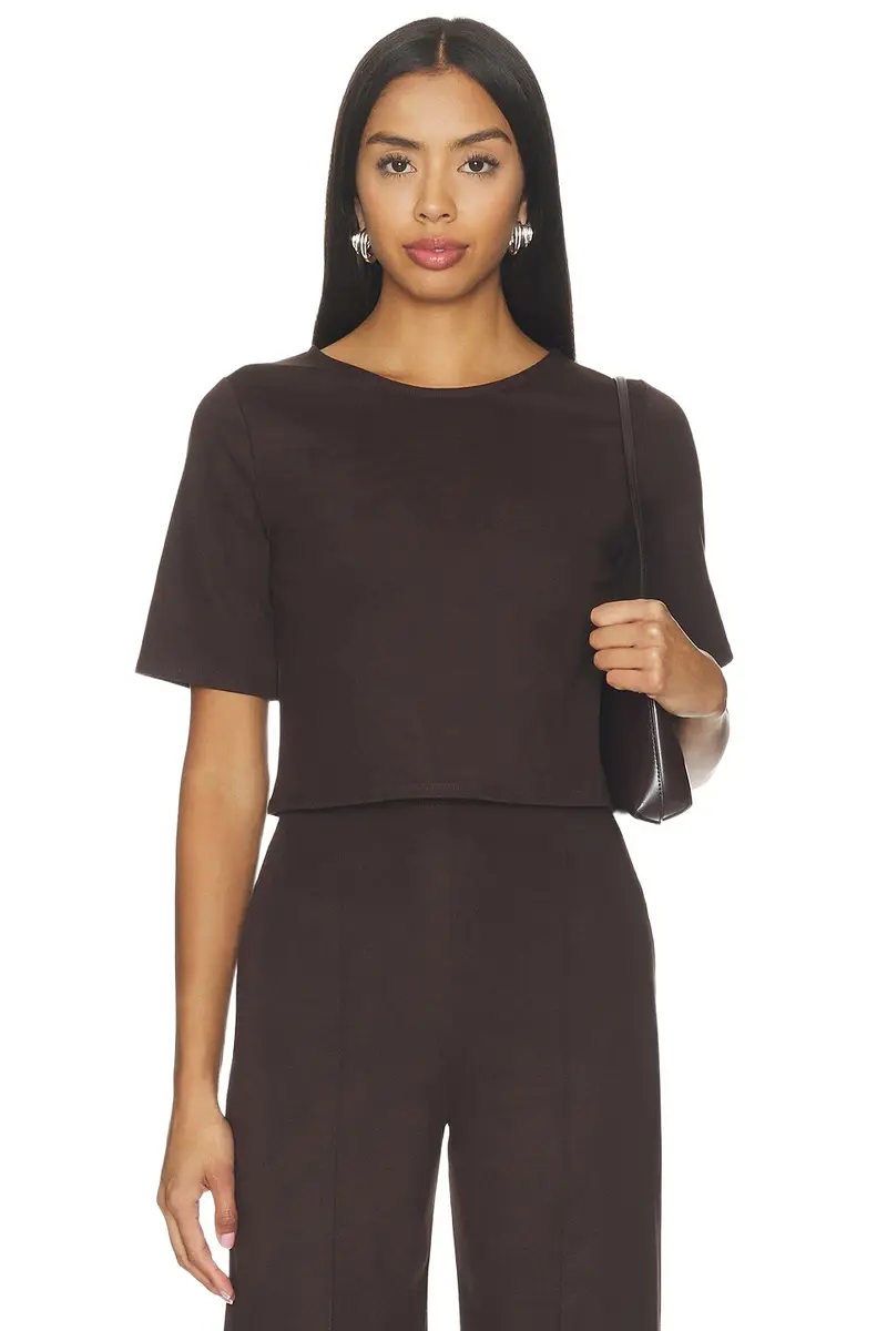 Ripley Rader Ponte Knit Short Sleeve Top