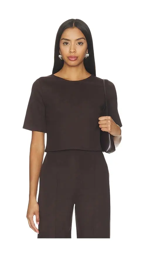 Ripley Rader Ponte Knit Short Sleeve Top
