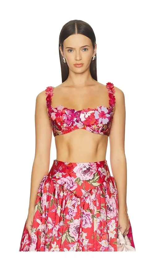 PatBo Peony Sequin Top