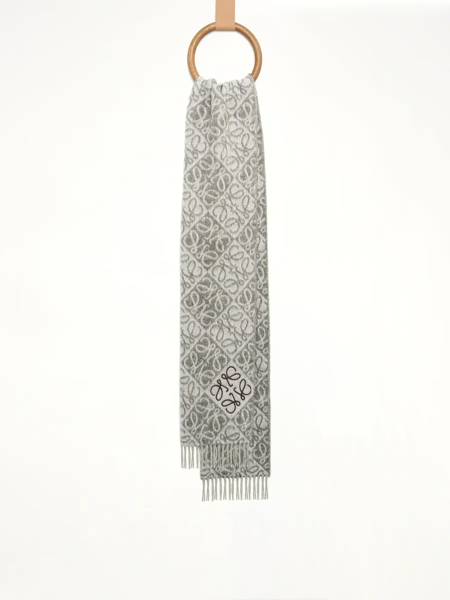 Loewe Anagram Wool Cashmere Scarf | Thumbnail 2 Loewe Anagram Wool Cashmere Scarf | Thumbnail 2