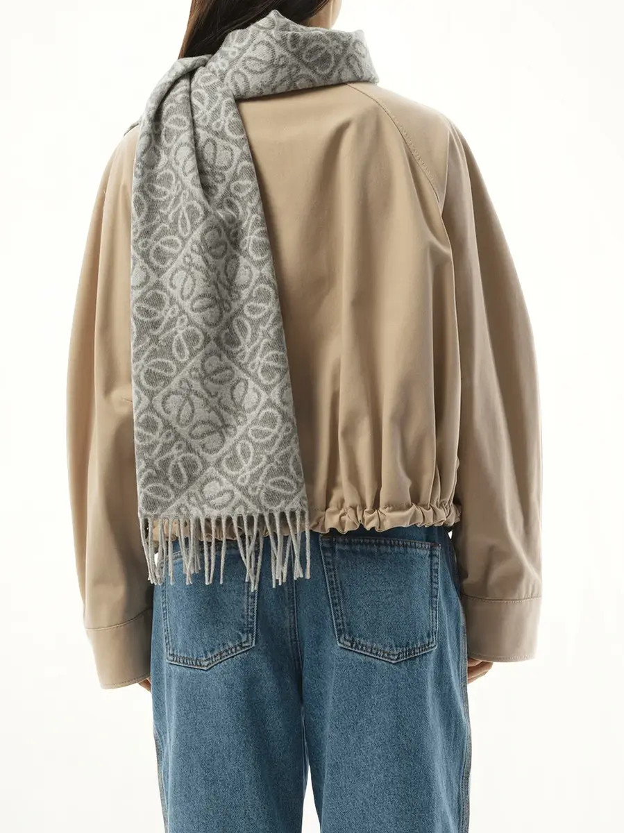 Loewe Anagram Wool Cashmere Scarf | Thumbnail 5 Loewe Anagram Wool Cashmere Scarf | Thumbnail 5
