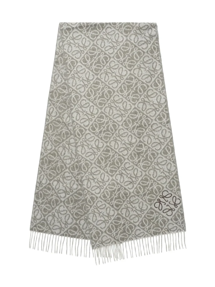 Loewe Anagram Wool Cashmere Scarf