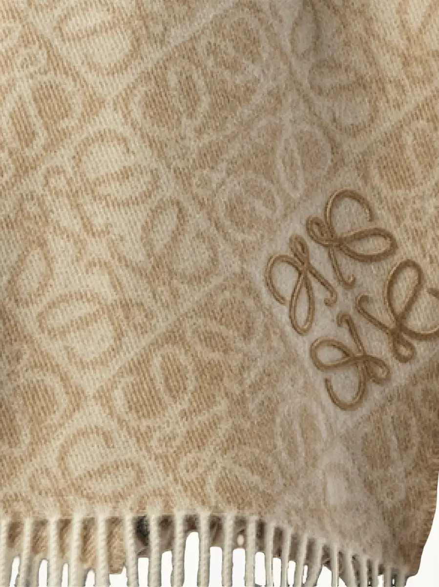 Loewe Anagram Wool Cashmere Scarf | Thumbnail 3 Loewe Anagram Wool Cashmere Scarf | Thumbnail 3