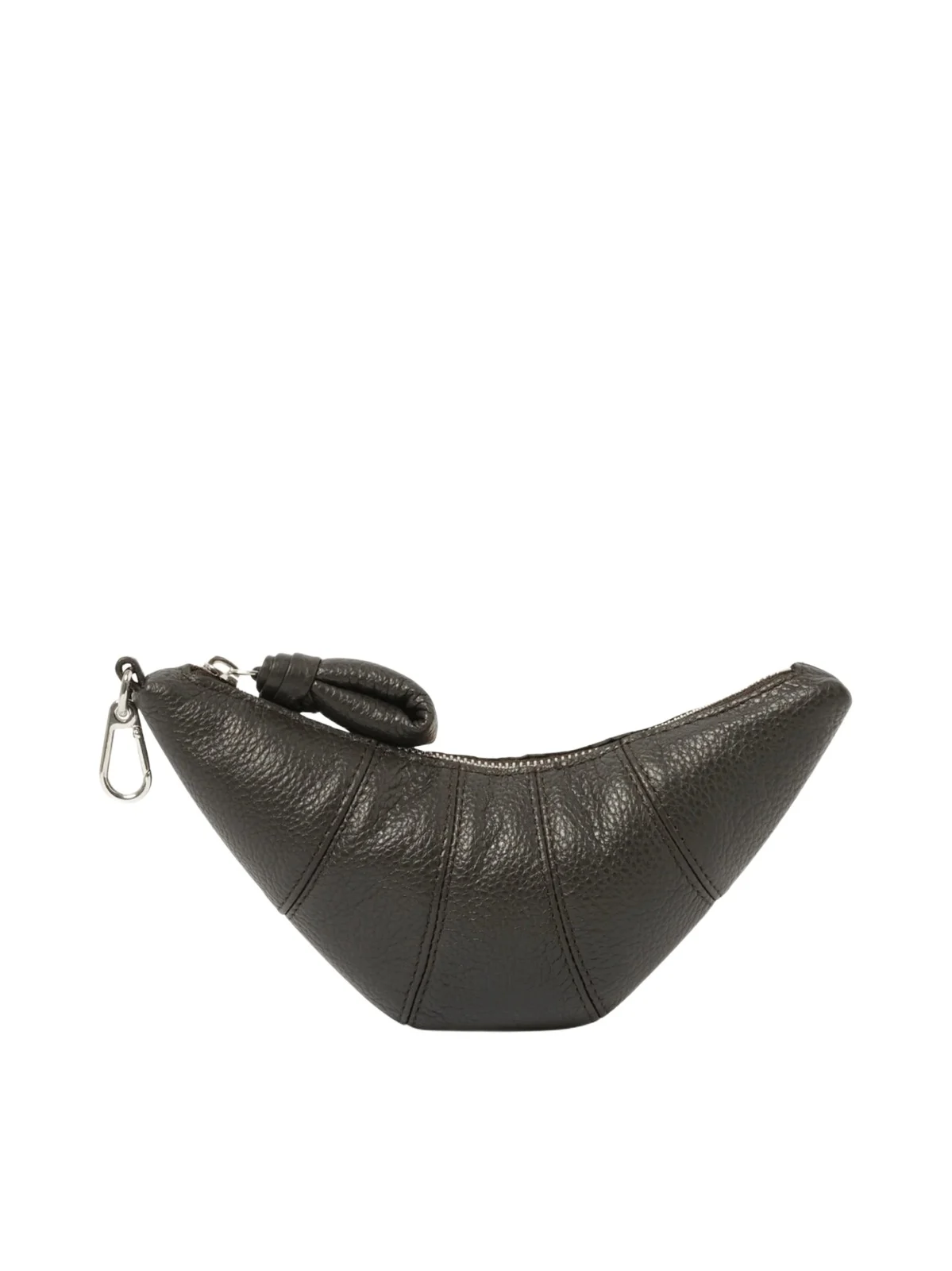 Crossbody Croissant Coin Purse in Dark Chocolate