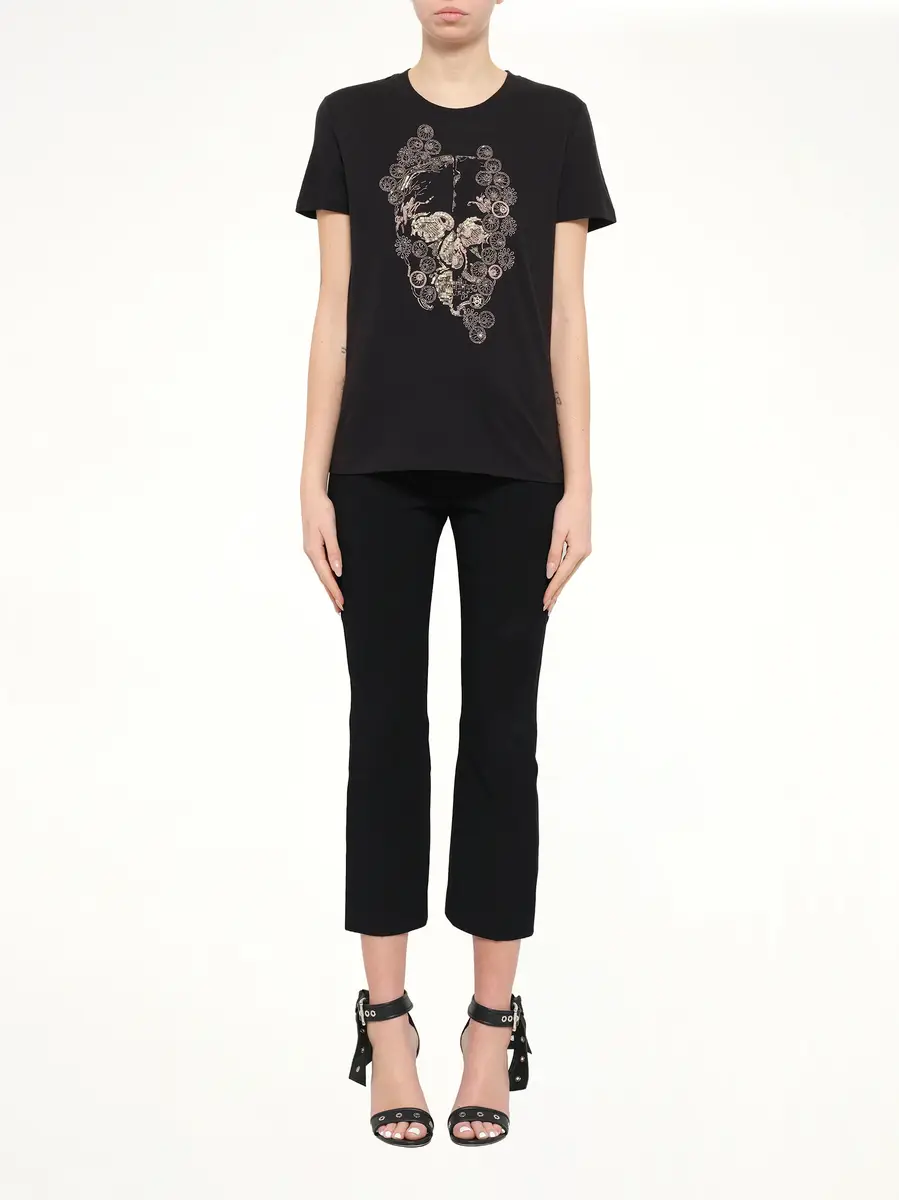 Alexander McQueen Alexander Mcqueen Jewelled Skull Tees | Thumbnail 2 Alexander McQueen Alexander Mcqueen Jewelled Skull Tees | Thumbnail 2