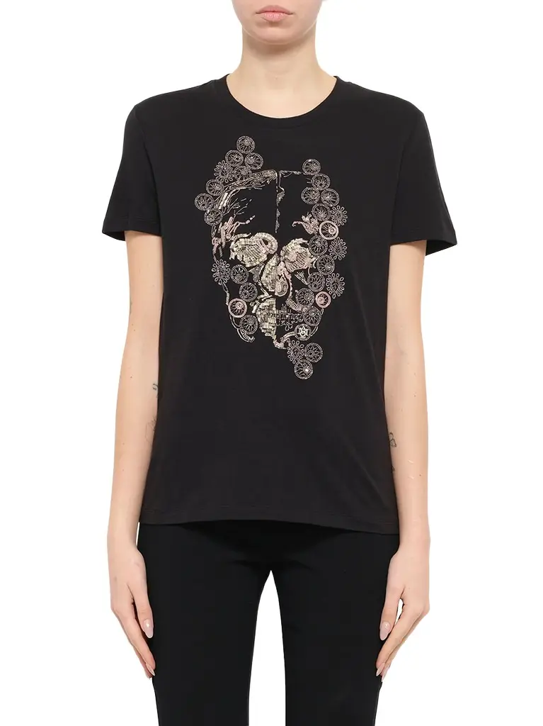 Alexander Mcqueen Jewelled Skull Tees Alexander Mcqueen Jewelled Skull Tees