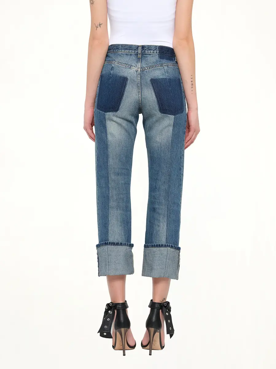 Alexander McQueen Alexander Mcqueen Pants in Blue | Thumbnail 3 Alexander McQueen Alexander Mcqueen Pants in Blue | Thumbnail 3