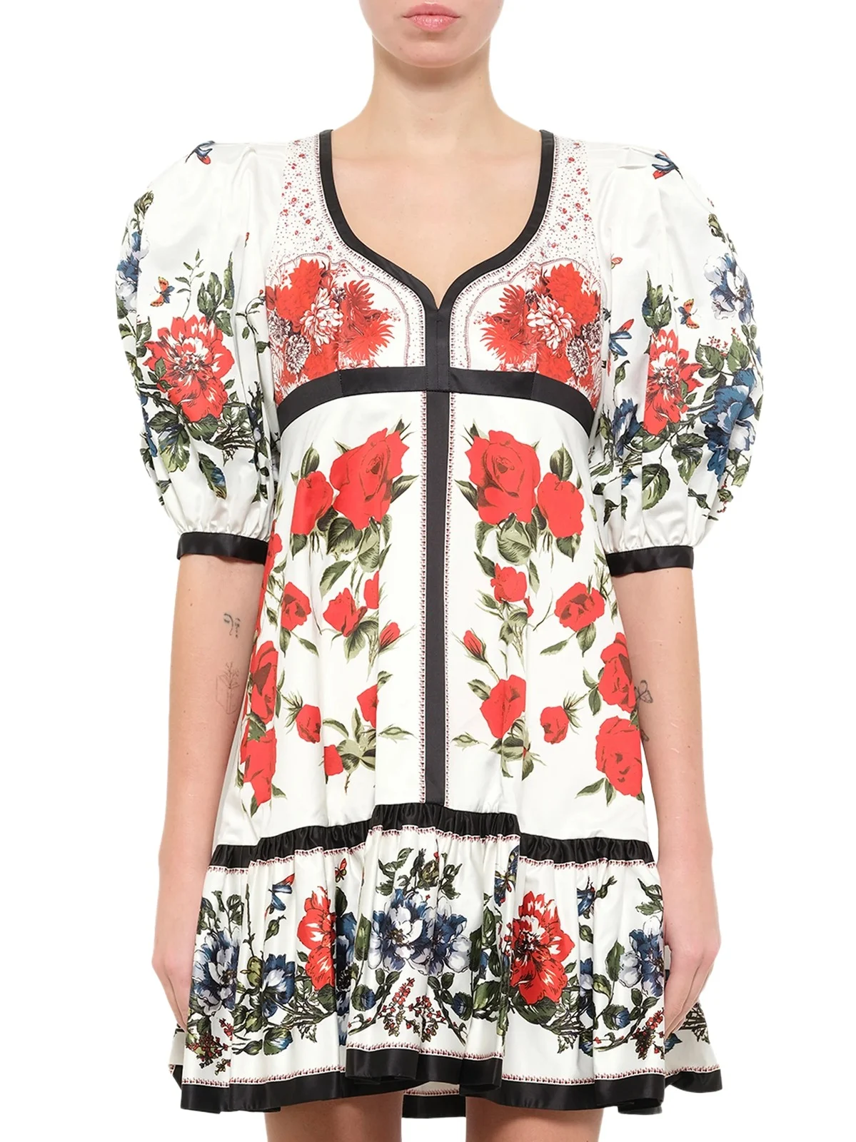 Alexander McQueen Alexander Mcqueen Floral Table Abito Dress in Mix