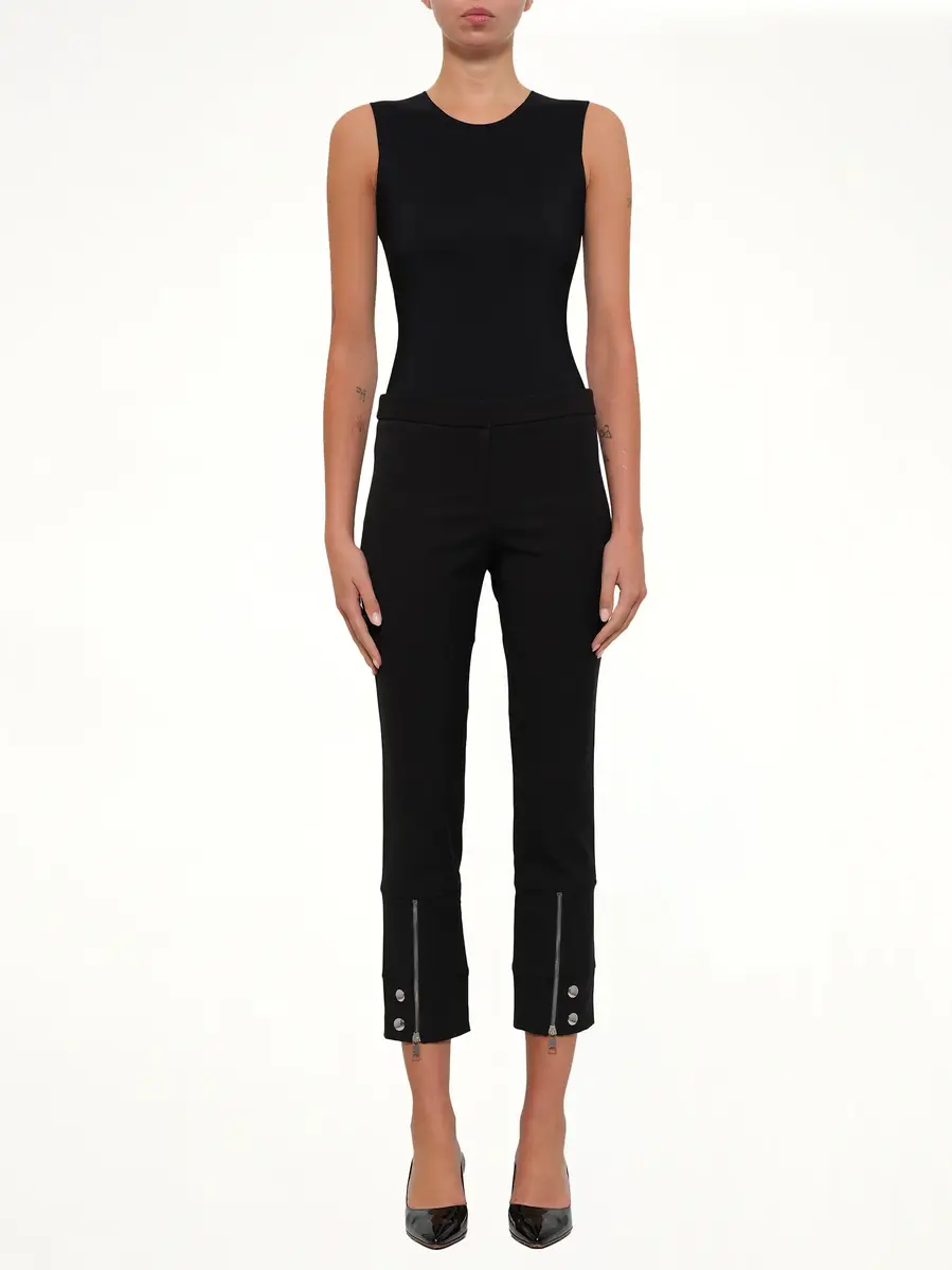 Alexander McQueen Fitted Zip Pants | Thumbnail 2
