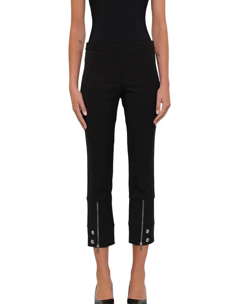 Alexander McQueen Fitted Zip Pants