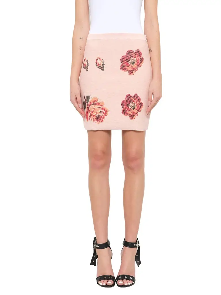 Alexander McQueen Alexander Mcqueen Tapestry Jacquard Mini Skirt