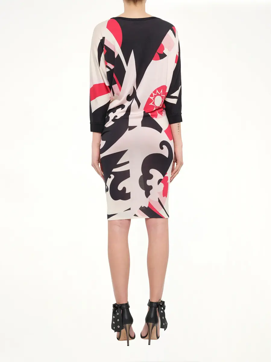 Alexander McQueen Alexander Mcqueen Mini Dress in Black/bone | Thumbnail 4 Alexander McQueen Alexander Mcqueen Mini Dress in Black/bone | Thumbnail 4