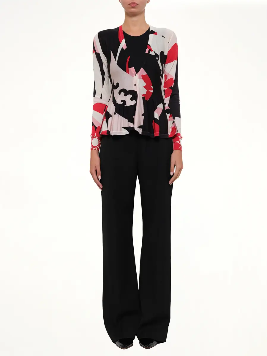 Alexander McQueen Knit Cardigan in Black/white | Thumbnail 2 Alexander McQueen Knit Cardigan in Black/white | Thumbnail 2