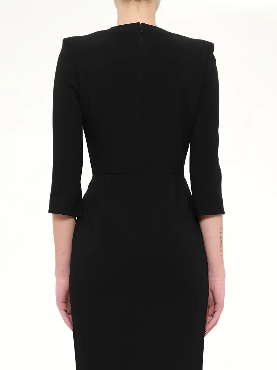 Alexander McQueen Crepe Dress | Thumbnail 3 Alexander McQueen Crepe Dress | Thumbnail 3