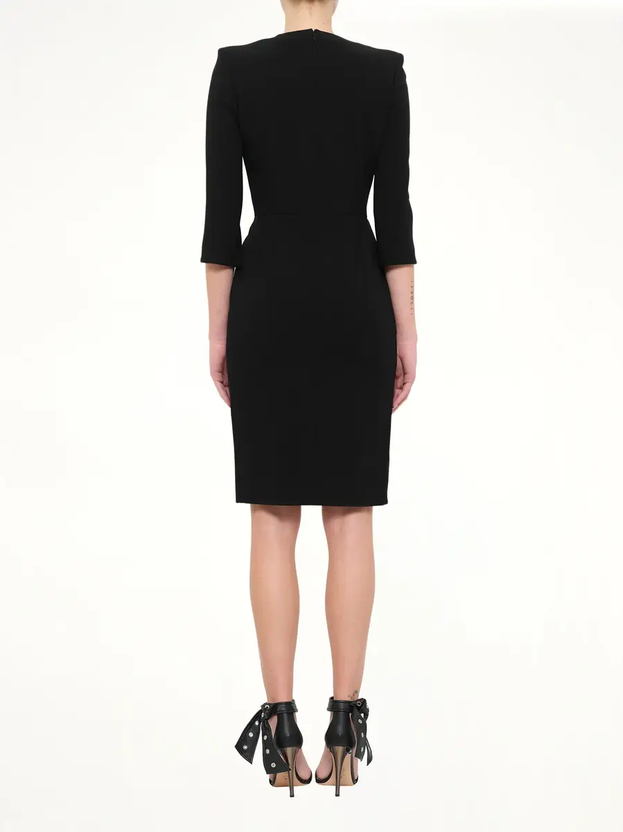 Alexander McQueen Crepe Dress | Thumbnail 4 Alexander McQueen Crepe Dress | Thumbnail 4
